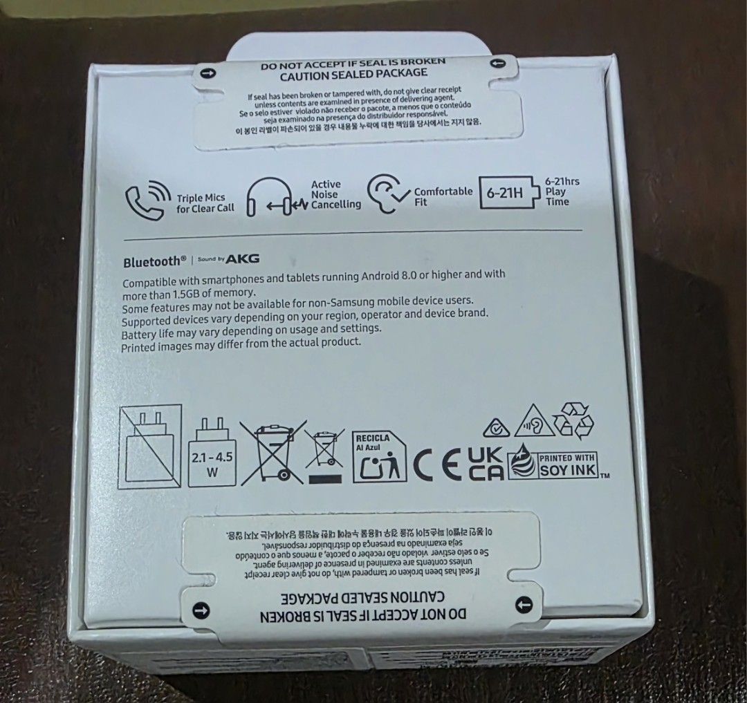 Galaxy Buds FE (Category: Earphones) located in Manila. Submitted by tresmmm (Listing ID 1391346082, Image 2). Description: Brand new Samsung Buds FE.