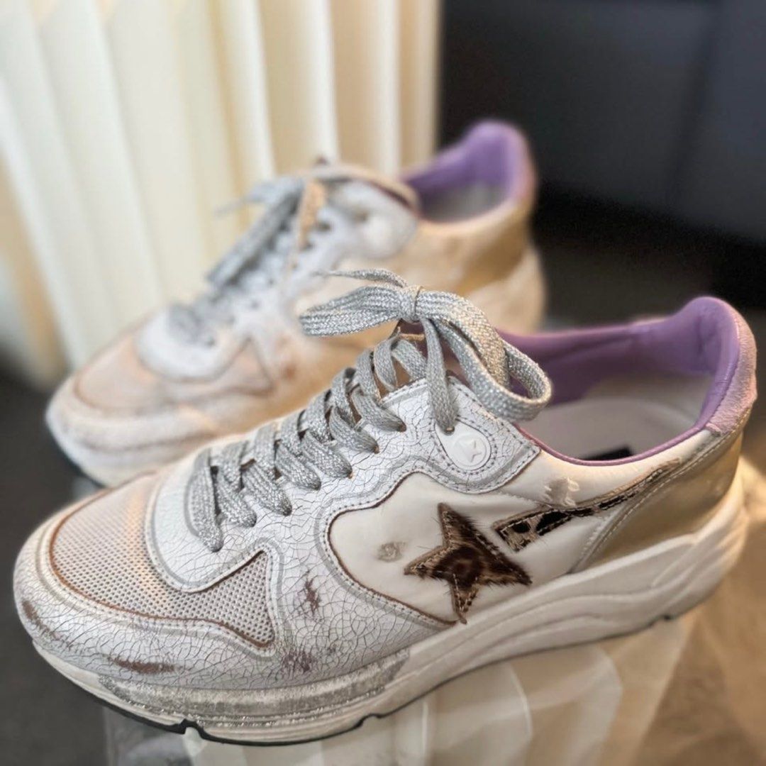Golden Goose Running Sole - 38 (Category: Sneakers) located in Marikina City. Submitted by shopdeynuh (Listing ID 1391354740, Image 3). Description: • EU 38 • Comes with dustbag • Great used condition, worn-out look by design • Very comfortable!! • Runs a bit big, can fit Women’s 8.5-9 • RRP: 950.