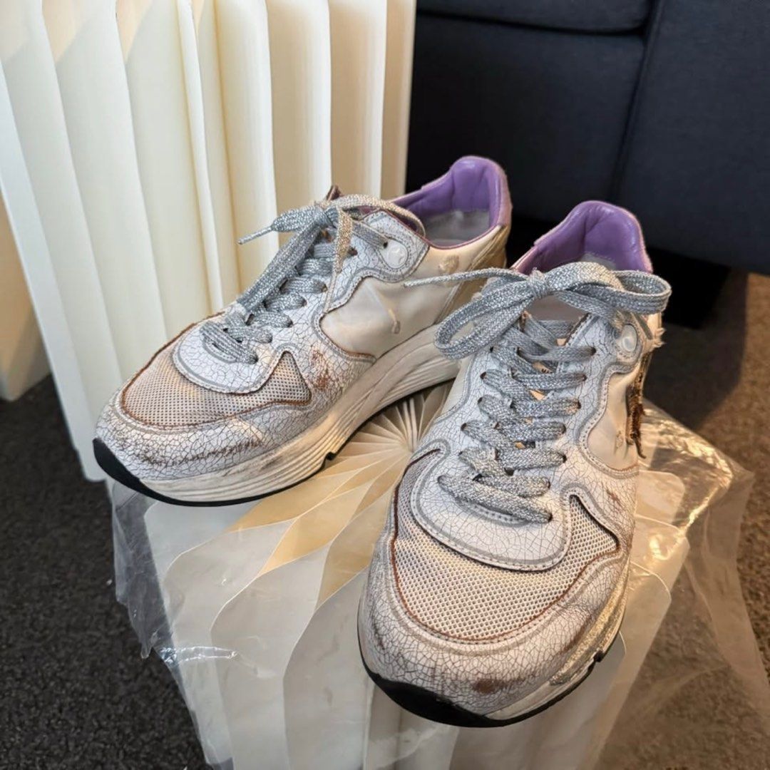 Golden Goose Running Sole - 38 (Category: Sneakers) located in Marikina City. Submitted by shopdeynuh (Listing ID 1391354740, Image 2). Description: • EU 38 • Comes with dustbag • Great used condition, worn-out look by design • Very comfortable!! • Runs a bit big, can fit Women’s 8.5-9 • RRP: 950.