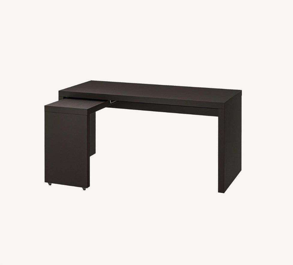 IKEA MALM Desk with pull out panel, Furniture & Home Living, Furniture ...