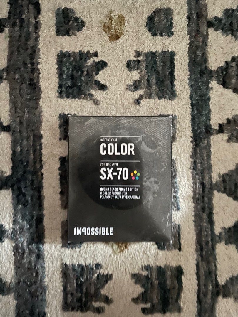 Impossible Instant Film Color SX-70 (Category: Other Photography Accessories) located in Mandaluyong City. Submitted by ka2021_ (Listing ID 1391262009, Image 1). Description: 4 Pcs On-Hand Sealed, Never Opened Cold-Stored Expired.