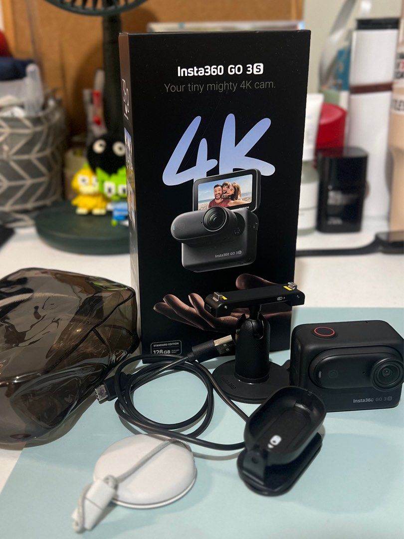 Insta360 Go 3S with complete accessories (Category: Cameras) located in Imus. Submitted by harith21 (Listing ID 1391272105, Image 2). Description: Only used once in my trip to Hongkong. RFS: I bought a new camera and hindi ko na siya nagagamit. :) Buyer to handle shipping fee. .