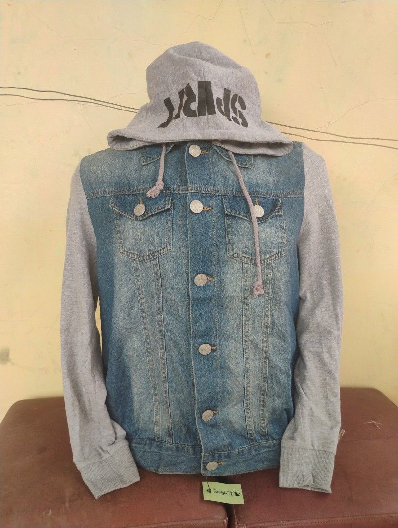Jaket Jeans Hoodie Jóuetie, bukan tnf, napajiri, discovery