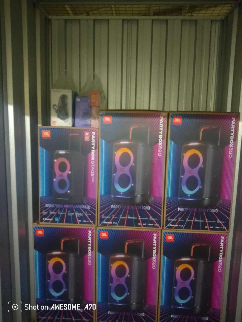 JBL PARTYBOX 710, 520, ENCORE 2 (Category: Soundbars, Speakers & Amplifiers) located in Taguig. Submitted by mps27 (Listing ID 1391206103, Image 1). Description: JBL Partybox speakers Specs: jbl.com.ph PARTYBOX 710 Srp 44,999 Selling: 31,499 PARTYBOX 520 Srp 42,999 Selling: 30,100 PARTYBOX ENCORE 2 Srp 24,999 Selling: 17,499 All Brand New with 1year local warranty 100% Authentic, all sealed unit, clean box (not refurbished, not repaired) Also ava