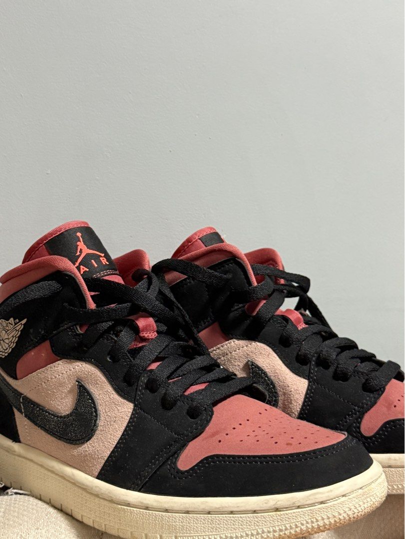 Jordan Mid Canyon rust (Category: Sneakers) located in Valenzuela. Submitted by declutterbychi (Listing ID 1391218800, Image 1). Description: — bought at pimpkicks — 100% original — no box, shoes only! — used thrice only then na stuck nlng sa shoe organizer rfs: need funds for more questions pls DM ‼️.