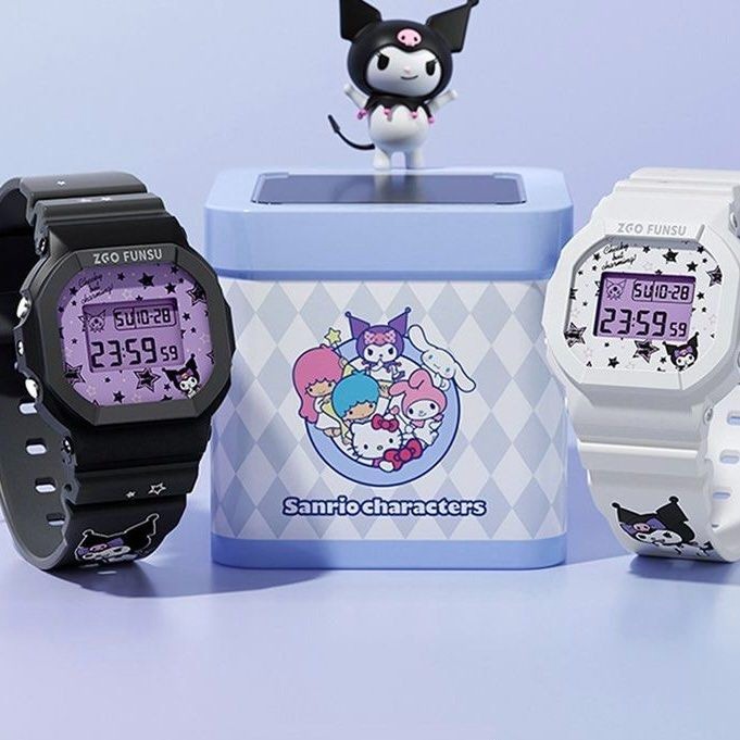 kuromi 手錶 watches 公仔 卡通 實用 kuromi公仔 baku 巴庫 日用品 生日禮物 送禮, 女裝, 手錶及配件, 手錶 ...