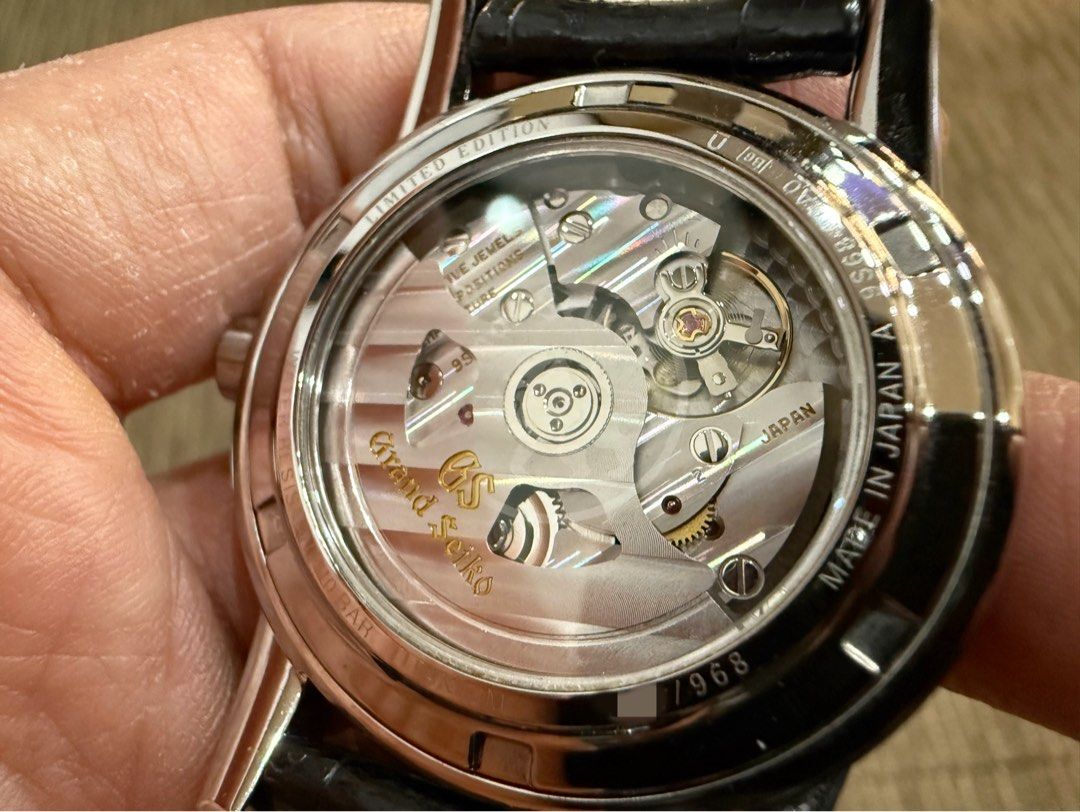 Like New Sep 2019 Grand Seiko GS Elegance Titanium Automatic SBGR305 Limited (Category: Watches) located in Singapore. Submitted by thetimeco (Listing ID 1078482146, Image 3). Description: Condition: Like New 9.9 / 10 Box Papers: Complete set dated Sep 2019. Case Diameter: 40.5mm Material(s): Titanium Limited Edition: 968 Pieces ———————————————— Our shop is now opened at 14 Scotts Road Far East Plaza #05-107 -——————————————— Payment Method Cash N