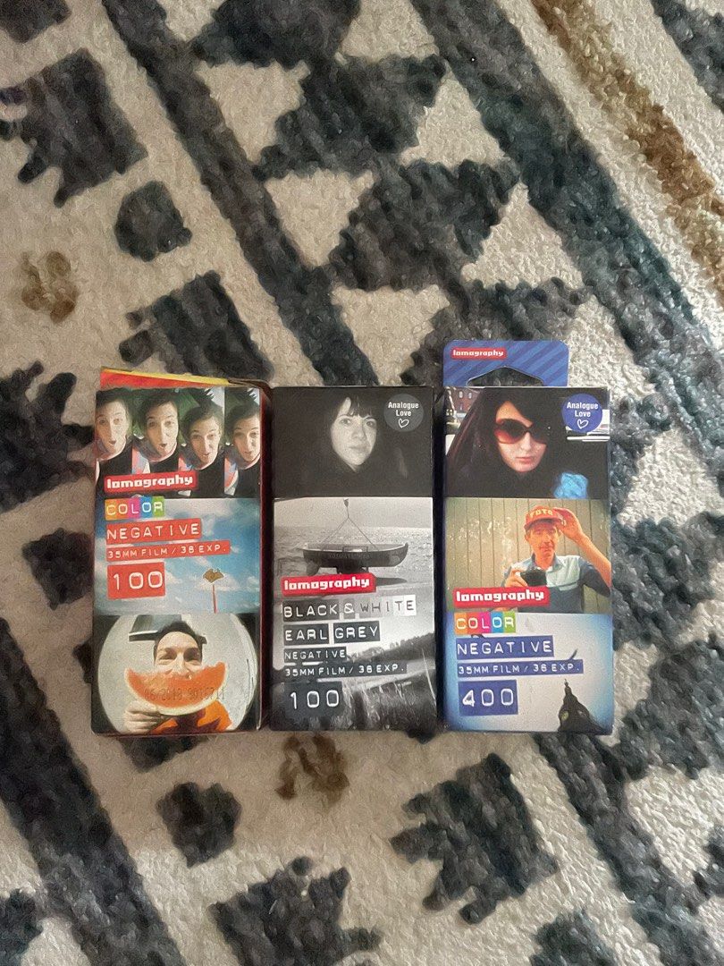 Lomography Film (Category: Other Photography Accessories) located in Mandaluyong City. Submitted by ka2021_ (Listing ID 1391265490, Image 1). Description: 1 Pcs Each On-Hand Sealed, Never Opened Cold-Stored Expired color 100 - 650 php b&w 100 - 800 php color 400 - 850 php.