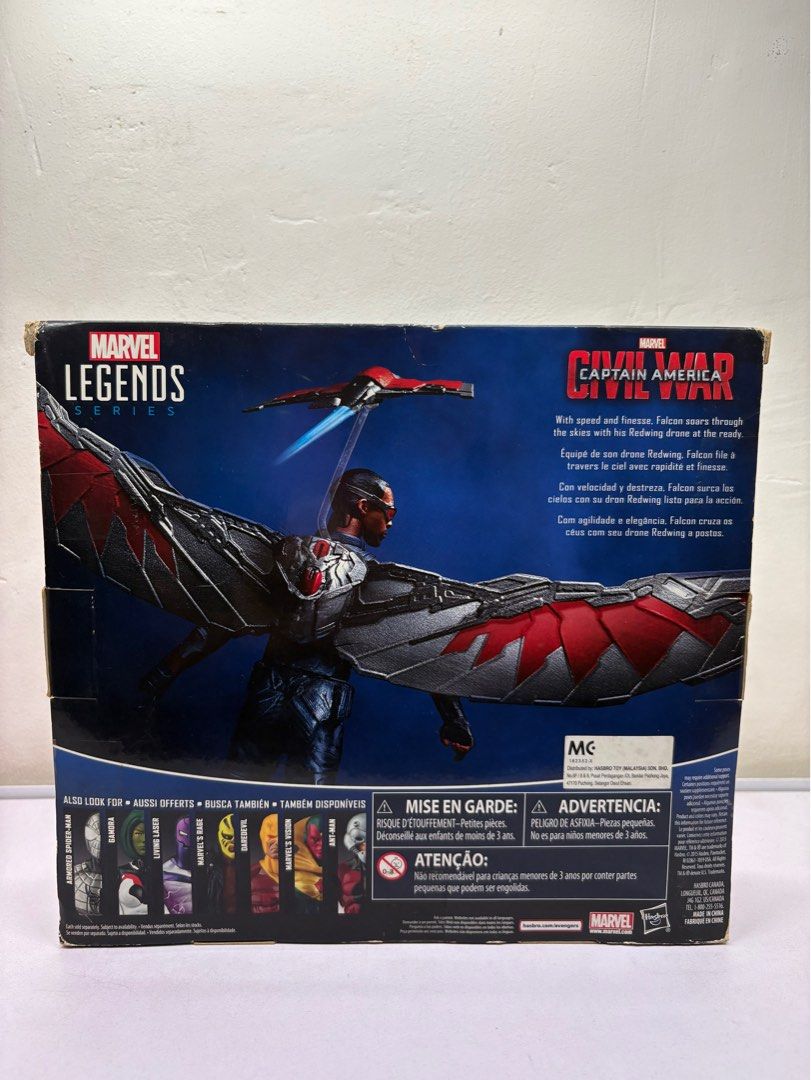 Marvel Civil War Captain America MARVEL’s FALCON (Category: Figurines & Statues) located in Quezon City. Submitted by treshermanasonlineshoppe (Listing ID 1391305864, Image 3). Description: 📌 Please Read Before Messaging: I appreciate serious buyers only. ❗ No lowballers – prices are already reasonable. ❗ No excessive questions – if you’re not ready to buy, please don’t waste time. ❗ All photos are posted – kindly refrain from asking for more. T