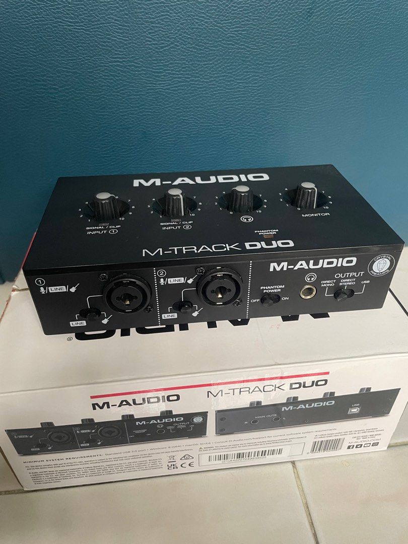 M-Audio M-Track Duo 2-in 2-out USB Audio Interface