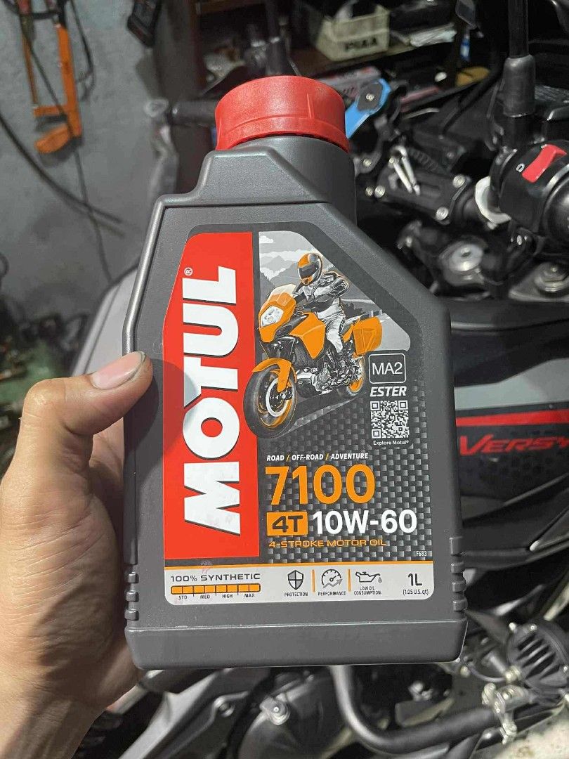 MOTUL 7100 4T 10W-60 (Category: Maintenance Fluids and Filters) located in Pasig City. Submitted by tishbnvntr (Listing ID 1391316271, Image 1). Description: MOTUL 7100 4T 10W-60 Engine Oil Brand New For your big bikes!!!!.