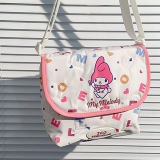 my melody 斜咩袋 斜孭袋 收納袋 雜物袋實用袋 多用途袋 單肩包 melody公仔 卡通 公仔 生日禮物 送禮64180663858818110