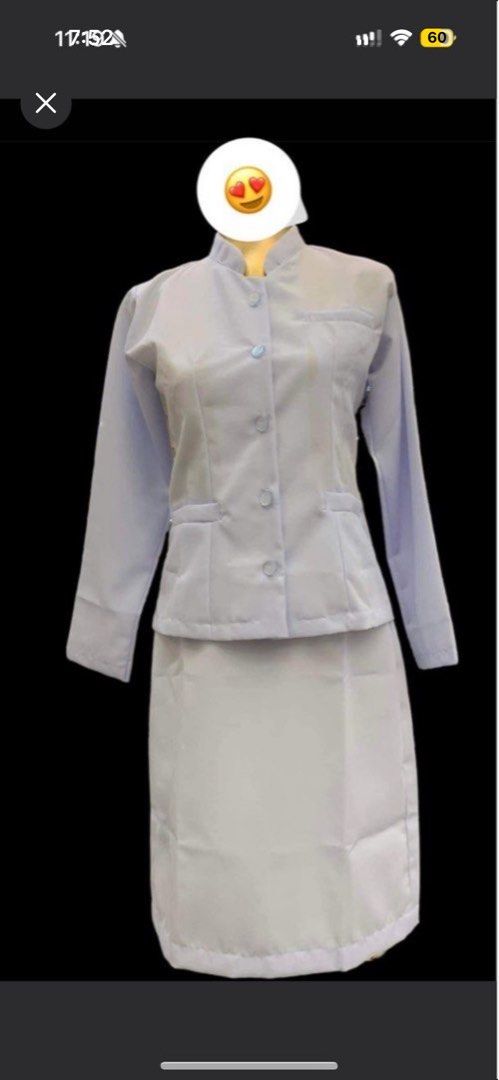 Nurse Uniform-GALA Longsleeves (Category: Sets or Coordinates) located in Manila. Submitted by sariestore (Listing ID 1391284165, Image 1). Description: ❗️Fabric: klopman ❗️Size:XL ❗️Qty. 1set available ❗️Uniform Mode of payment bank transfer or gcash Shipping c/of buyer.