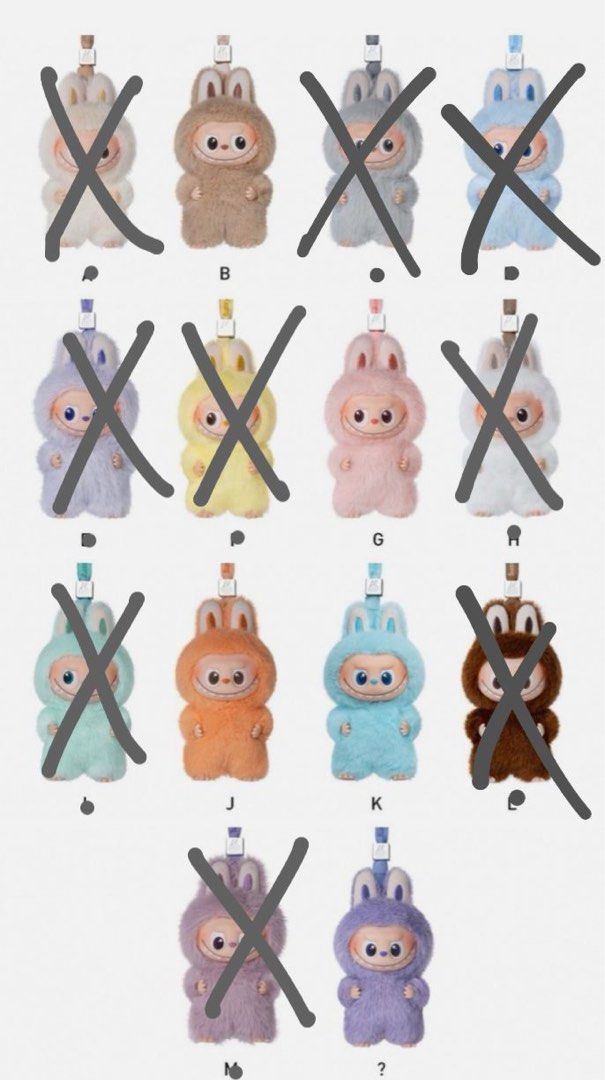 Pin For Love Labubu (B, G, J, K, ? , 💗) 有隱藏版！, 興趣及