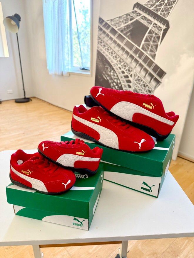 Puma SpeedCat 13cm 5c (Category: Babies & Kids Fashion) located in Makati City. Submitted by declutterwitq (Listing ID 1391301083, Image 2). Description: Auth bought from AUS cargo arrived later than anticipated, now too small for my lo with box.