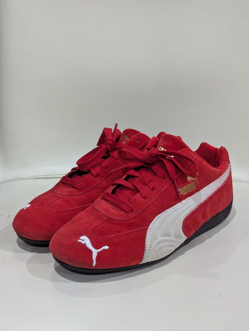 Puma Speedcat (US Men 7 | Red) (Category: Sneakers) located in Quezon City. Submitted by andybanson (Listing ID 1391322308, Image 2). Description: An icon of racing culture, the PUMA Speedcat has been synonymous with speed, precision, and unparalleled performance for over 25 years. It originated as a fireproof Formula 1® footwear style, but over the decades it found itself on a new circuit - transcending the tracks of Monaco for the streets of gl