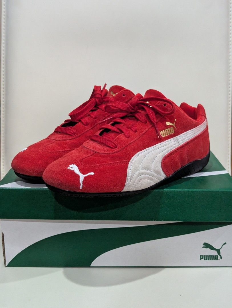 Puma Speedcat (US Men 7 | Red) (Category: Sneakers) located in Quezon City. Submitted by andybanson (Listing ID 1391322308, Image 1). Description: An icon of racing culture, the PUMA Speedcat has been synonymous with speed, precision, and unparalleled performance for over 25 years. It originated as a fireproof Formula 1® footwear style, but over the decades it found itself on a new circuit - transcending the tracks of Monaco for the streets of gl