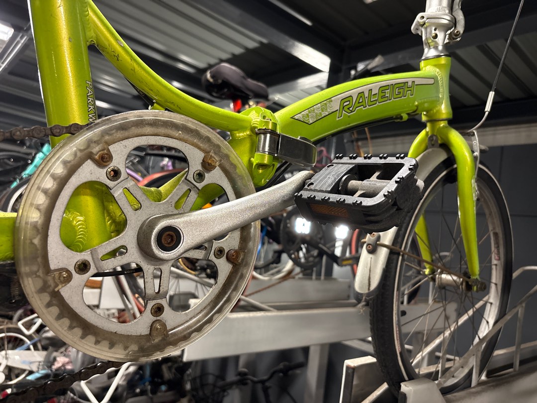 Raleigh Parkway Folding Bike - Green, Sports Equipment, Bicycles ...
