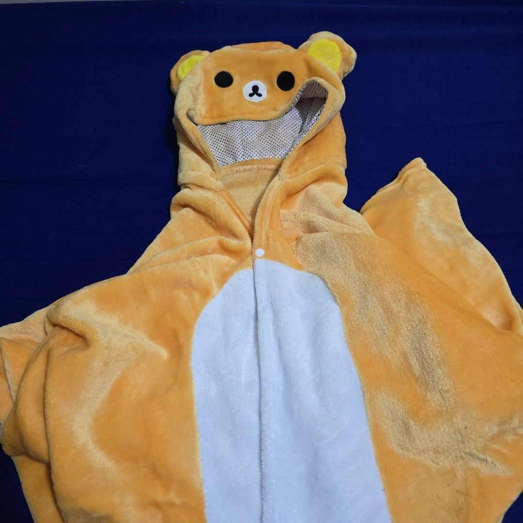 Rilakkuma blanket with hood (Category: Bathtub & Bath Accessories) located in Manila. Submitted by engr.ela (Listing ID 1391232078, Image 1). Description: Reason for Selling: Not using it anymore, decluttering.
