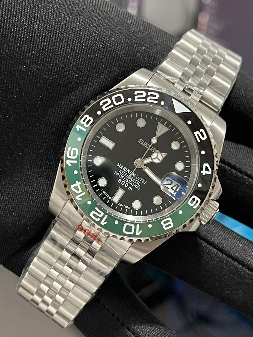 Seiko Mods (MarineMaster) (Category: Luxury Watches) located in Valenzuela. Submitted by jedmiguel (Listing ID 1391251215, Image 2). Description: Seiko Mods Marine Master Bruce Wayne Sprite Pepsi Hulk Black Marine Master Explorer II Black Polar For only PHP 8800 Brandnew & Original • Complete links • Comes with box, paperbag & card ✅ can do shipping ✅ COD OR COP VIA LBC ✅ meetup near me PM for more details Valenzuela/South Caloocan Area DISCLAIME