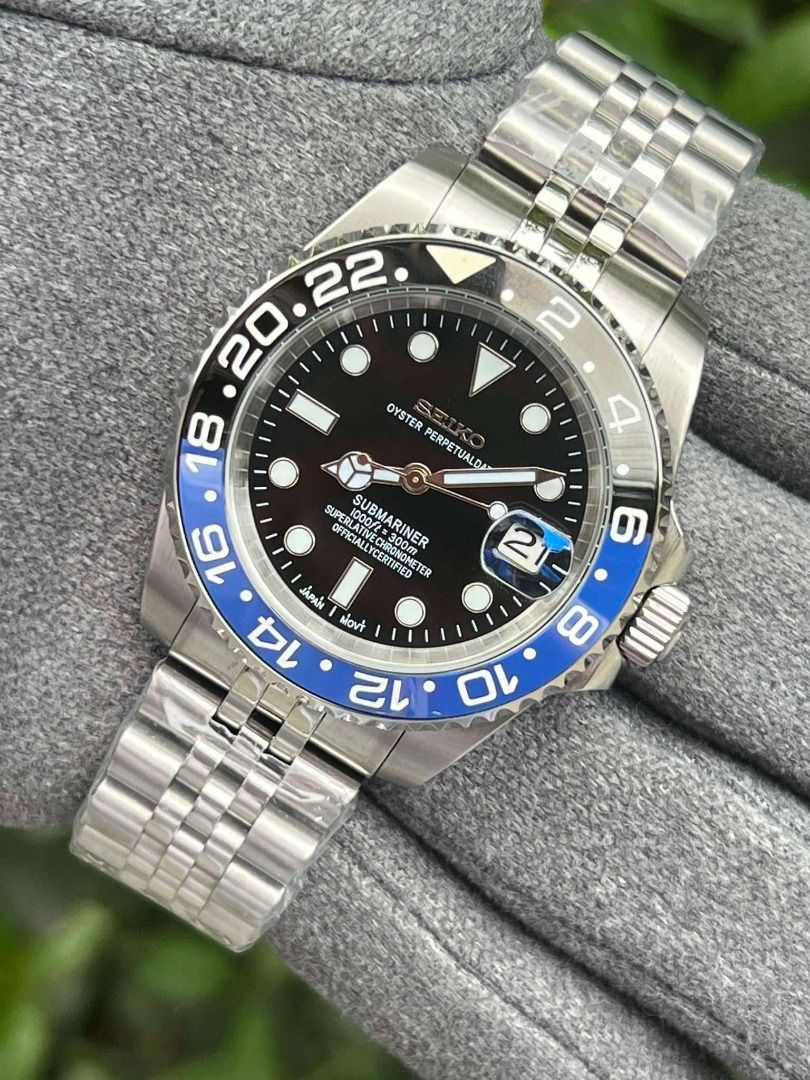 Seiko Mods (SubMariner) (Category: Luxury Watches) located in Valenzuela. Submitted by jedmiguel (Listing ID 1391253357, Image 2). Description: Seiko Mods SubMariner Starbucks Batgirl Black Bruce Wayne Coke Blue For only PHP 8800 Brandnew & Original • Complete links • Comes with box, paperbag & card ✅ can do shipping ✅ COD OR COP VIA LBC ✅ meetup near me PM for more details Valenzuela/South Caloocan Area DISCLAIMER: We are not affiliated, associa