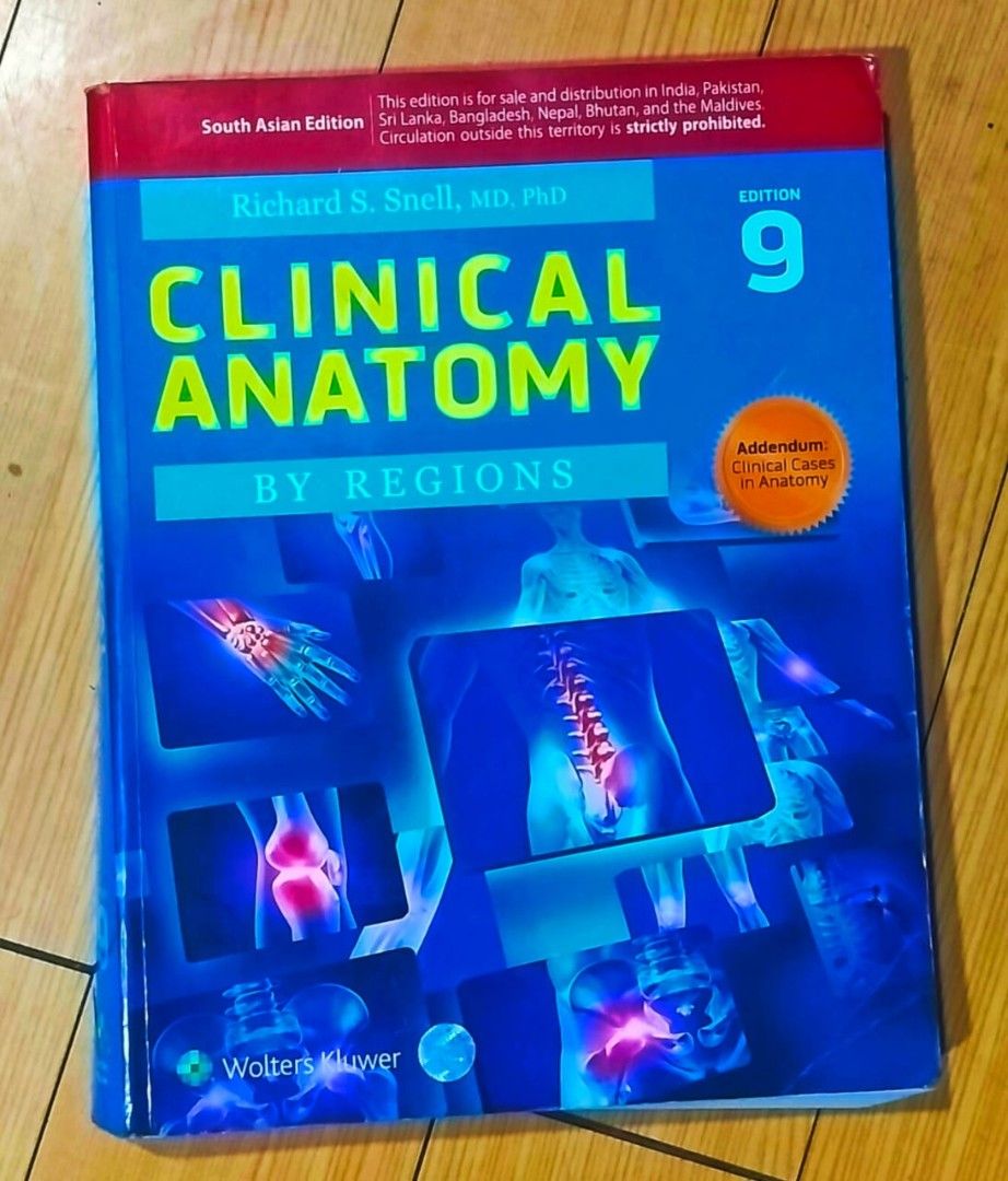 Snell clinical anatomy 9th edition (Category: Textbooks) located in Valenzuela. Submitted by theepan123 (Listing ID 1391272743, Image 1). Description: price negotiable.