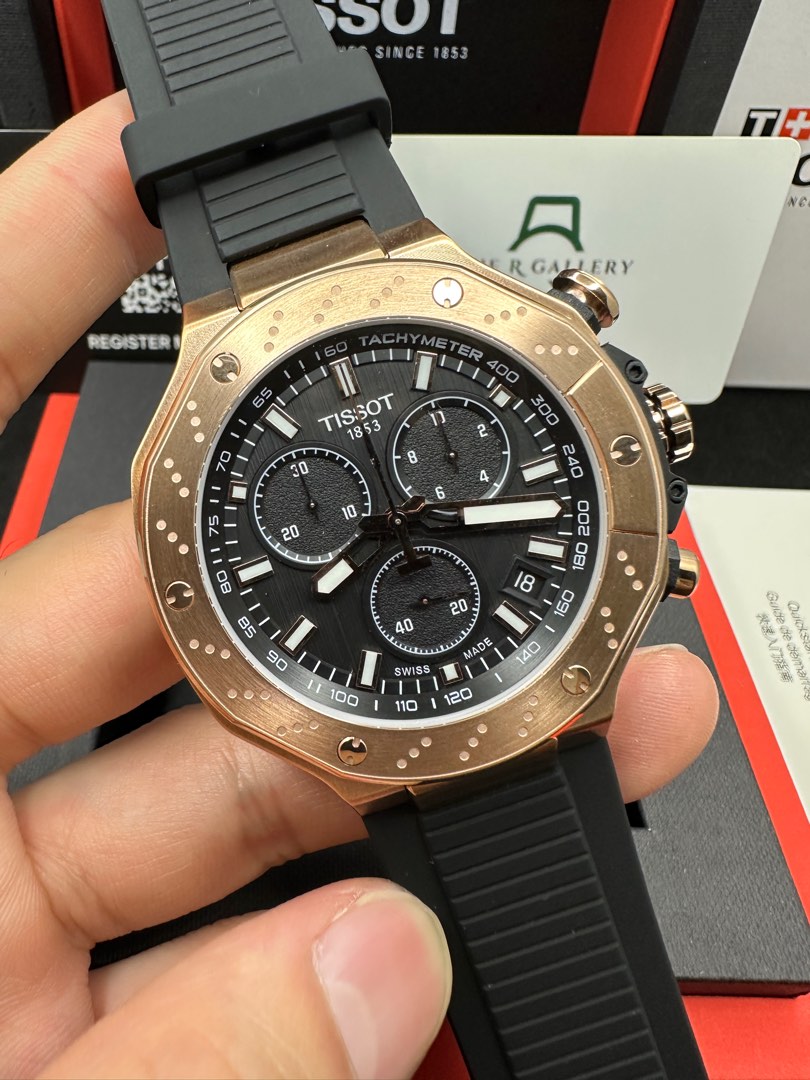 Tissot T-Race Chronograph 45mm Swiss Quartz T141.417.37.051.00, Men's ...