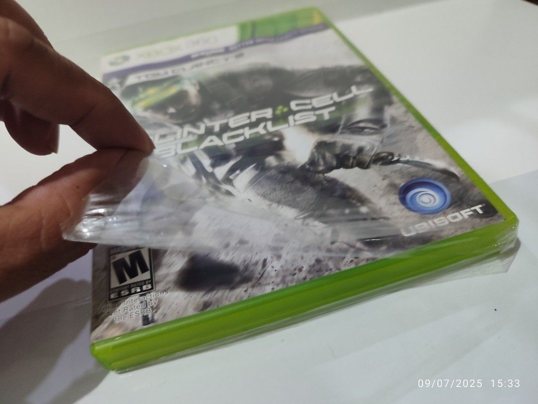 XBOX 360 - Splinter Cell Blacklist (NEW) "OPEN REGION" (Category: Xbox) located in Mendez-Nunez. Submitted by sf2_gameshop (Listing ID 1391228636, Image 2). Description: PLEASE READ: An open region game, it will work on any Xbox 360 units, regardless of region. PAL - √ (Yes) NTSC/J - √ (Yes) NTSC/UC - √ (Yes) CONDITION: I'm declaring it as an opened item because the plastic wrap has a long tear and I'm not sure if the sticker seal is untouched. G