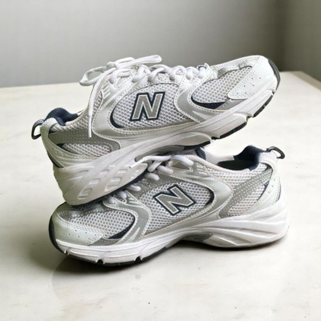 [37] NEW BALANCE 530 WHITE NATURAL INDIGO [A8-68] (SEPATU SHOES)  SECOND, THRIFT, BEKAS, PRELOVED, USED 92oPiIs8Dd