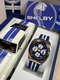 ⚜️全新 行貨 有門市⚜️ BULOVA x SHELBY WATCH 98B452 寶路華 SHELBY RACER PRECISIONIST 計時碼錶 150 週年限量版64235514786306110
