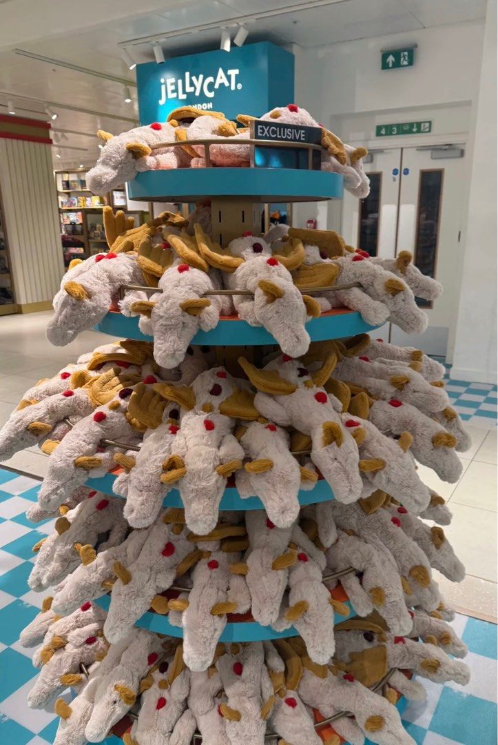 ジェリーキャット Opalite Dragon ロンドン限定 新品 英國限定】 jELLYCAT x Selfridges 限定Opalite Dragon, 興趣及