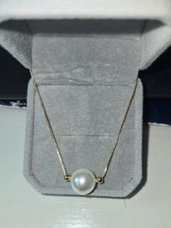 白珍珠鍍金頸鏈 pearl golden necklace64221778485762110