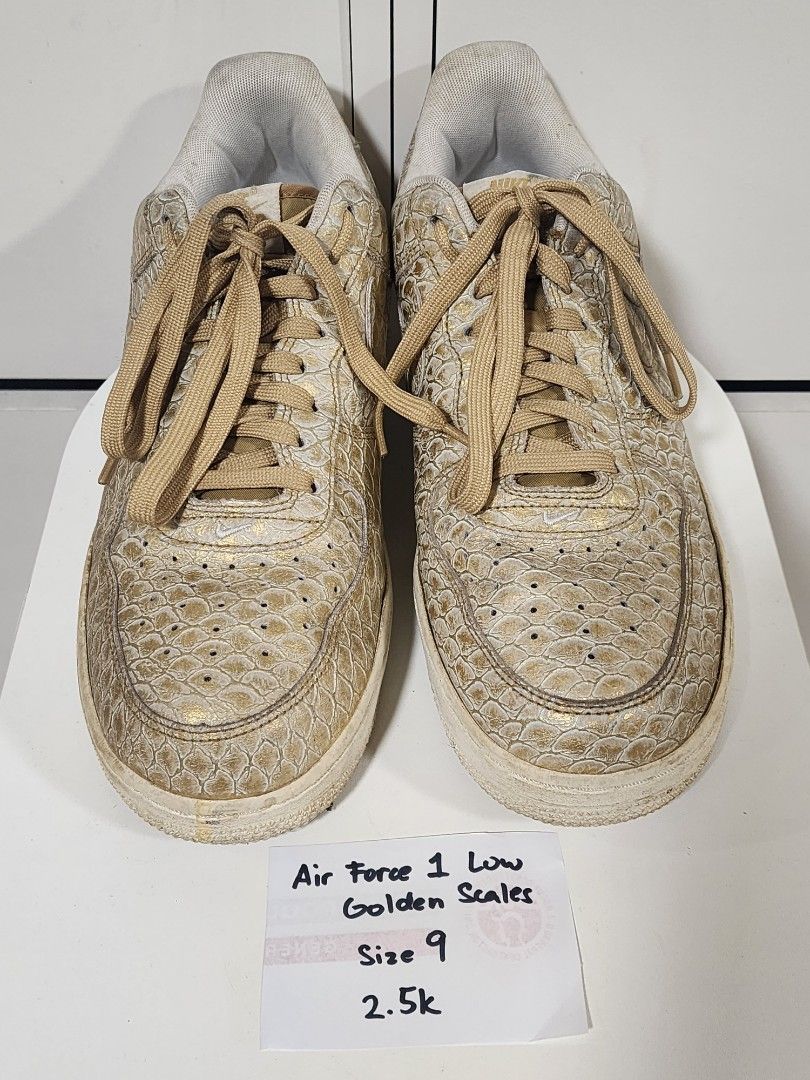 Air Force 1 low golden scales (Category: Sneakers) located in Pasig City. Submitted by sroque (Listing ID 1391461009, Image 1). Description: .