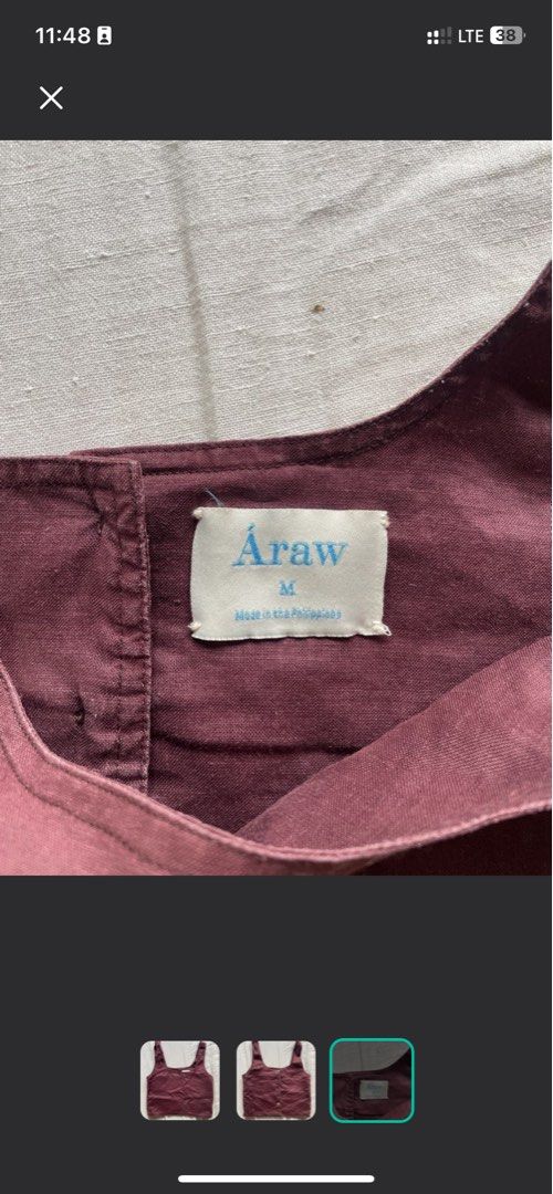 Araw the line Aubergine top (Category: Sleeveless) located in Cavite. Submitted by dosamigas (Listing ID 1391361936, Image 3). Description: .