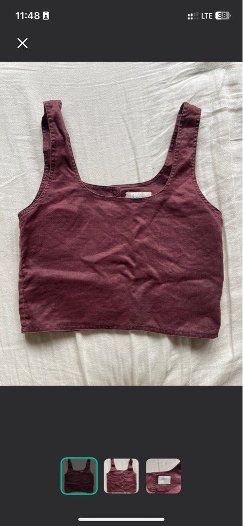 Araw the line Aubergine top (Category: Sleeveless) located in Cavite. Submitted by dosamigas (Listing ID 1391361936, Image 1). Description: .