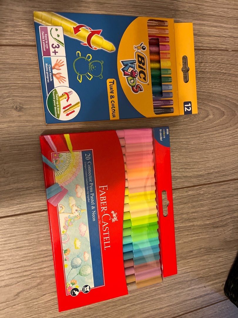 BIC Kids Faber Castell Coloring Pens Set Hobbies Toys Stationery