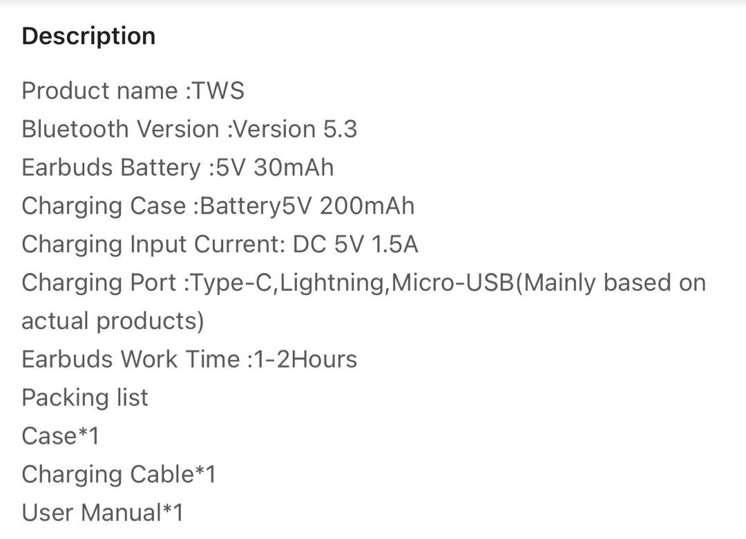 Bluetooth Wireless Earphone63813432190979116