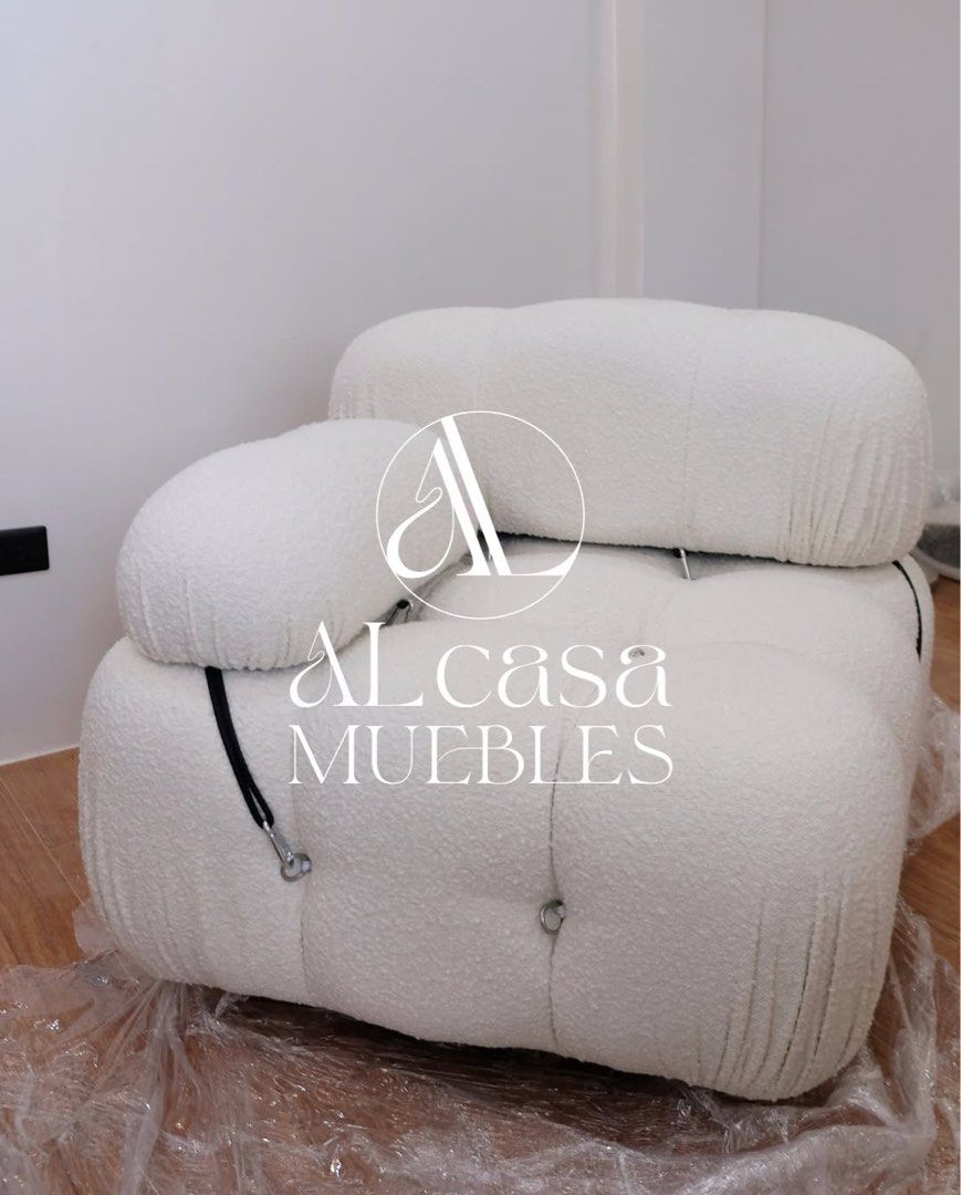 BOUCLE CUMULUS AVIRA SOFA CLOUD CAMALEONDA MODULAR COUCH (Category: Sofas) located in Makati City. Submitted by alcasamuebles (Listing ID 1391505700, Image 1). Description: ACTUAL WORK CUMULUS AVIRA SOFA CLOUD CAMALEONDA MODULAR COUCH Made To Order High Quality Fabric Options: - Premium Boucle - Velvet - Leather - Canvas PREMIUM FABRICS AVAILABLE SOLD PER MODULE / SEATER Each comes with removable backrest & armrest Modular & Flexible sofa! Dimens