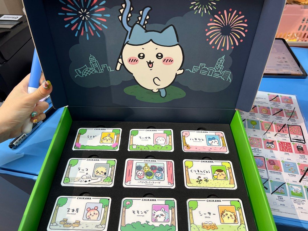 Chiikawa Days 入場特典小八討伐棒連9張名牌set 全新, 興趣及