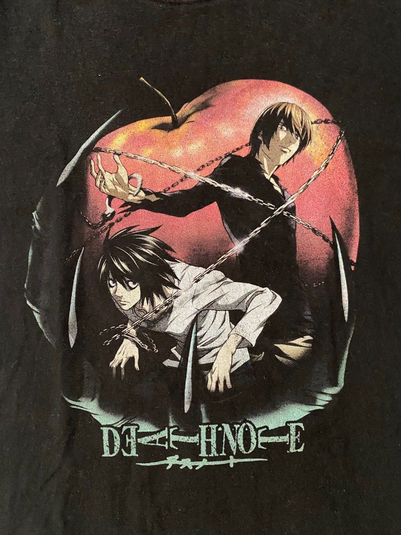 Death Note (Category: Tshirts & Polo Shirts ) located in Tigaon. Submitted by rap2k (Listing ID 1391366603, Image 2). Description: Dimes 20x26 issue: discoloration (neck line) cut red tag overall in good condition.