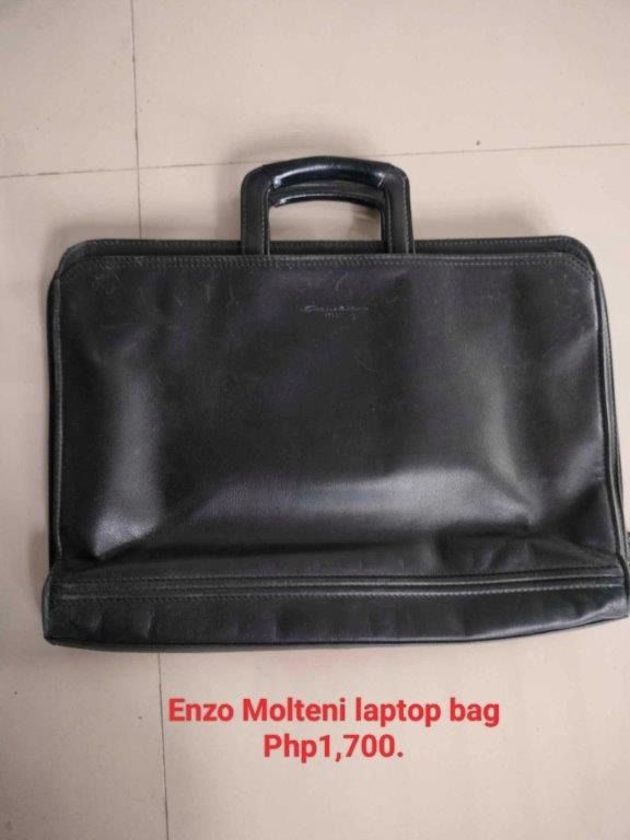 ENZO MOLTENI LEATHER LAPTOP BAG PHP1,700 (Category: Laptop Bags & Sleeves) located in Taytay. Submitted by fastdragon-e045 (Listing ID 1391426429, Image 1). Description: ENZO MOLTENI LEATHER LAPTOP BAG PHP1,700.