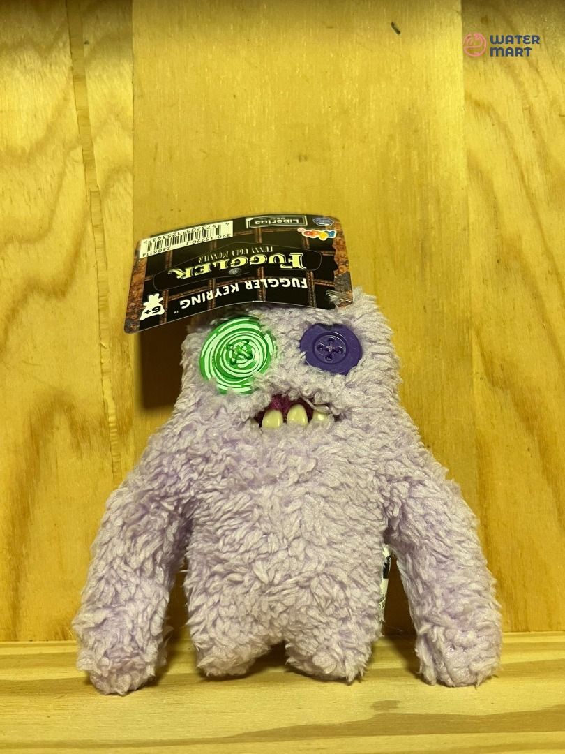 Keyring Purple Fuzzy Fuggler Fuggler Soft Plush Doll Key Bings