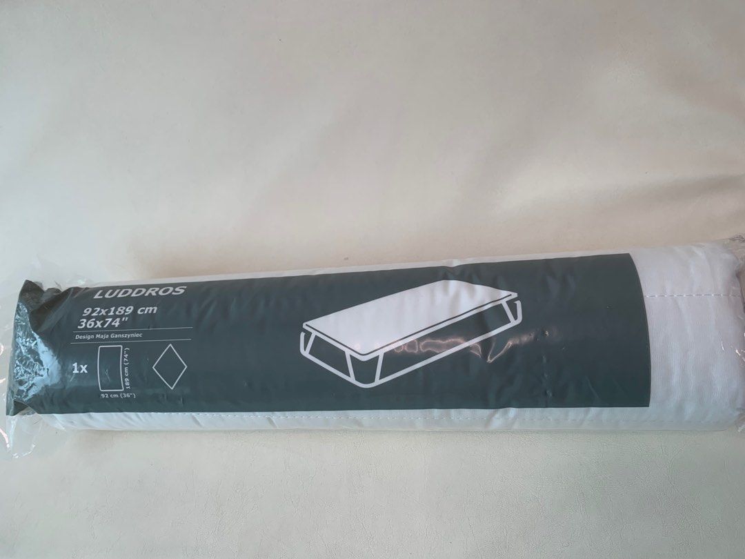 IKEA Luddros Pillow 床褥保護墊mattress protector 傢俬＆家居, 床