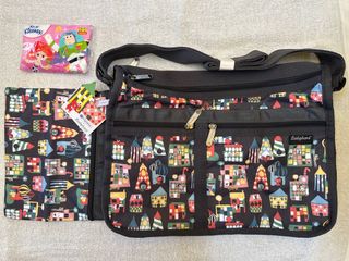 LeSportsac 彩色圖案斜背包64239408123649110