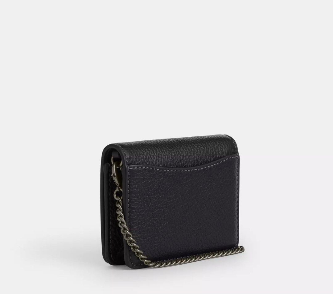 [New Arrivals] Coach Mini Wallet On A Chain with Rivets, Luxury, Bags ...