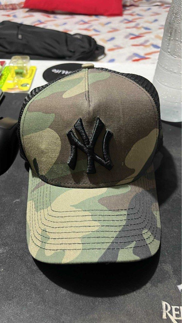 New Era Camo Trucker Cap (Category: Caps & Hats) located in Quezon City. Submitted by silverriver_3cf939 (Listing ID 1391496372, Image 1). Description: Original New Era Cap Used thrice RFS: Decluttering.