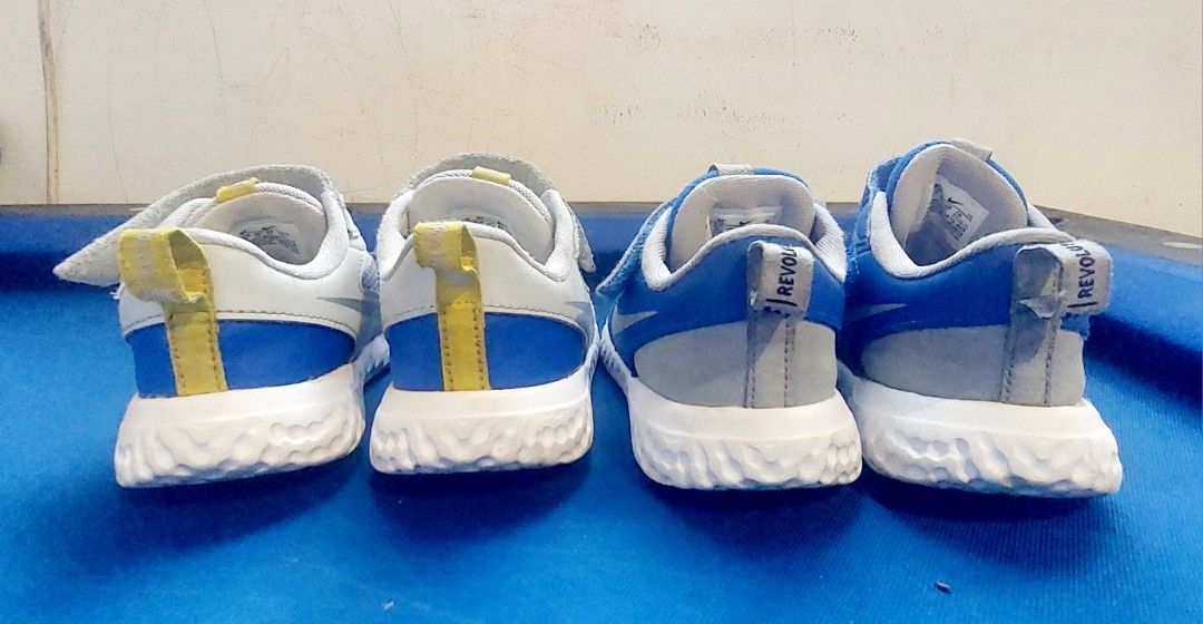 Nike kids shoes (Category: Sneakers) located in Quezon City. Submitted by jbau01 (Listing ID 1391369195, Image 3). Description: Nike kids shoes Take all for Php900 If 1 pair only, Php500 each size: 9C.