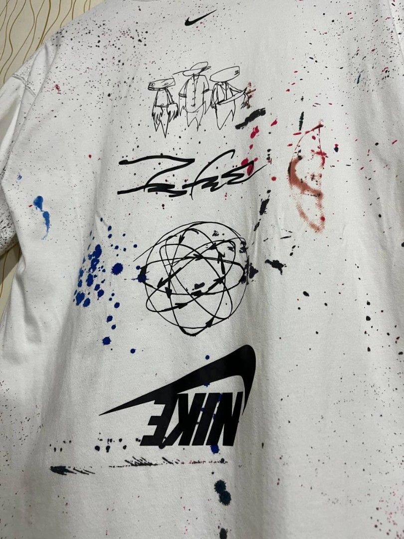 Nike x Futura (Category: Tshirts & Polo Shirts ) located in Lucena. Submitted by cw.thrift (Listing ID 1391497208, Image 3). Description: Nike x Futura Excellent condition No issue Size small on tag best fit to medium Dimes Width pit to pit 19.5 inches Length 27 inches.