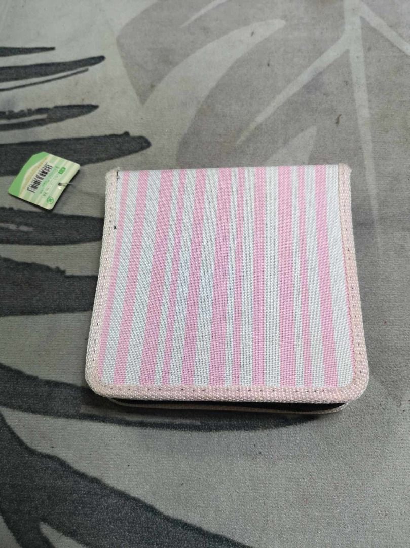 Pink Stripe Zip Around CD Storage (Category: Portable Audio Accessories) located in Santa Cruz. Submitted by jmy_surplus.2 (Listing ID 1391424784, Image 1). Description: Size ; L - 6 W - 6.2 Color ; Pink Type ; CD Storage Brand ; No Brand Material ; Nylon Style ; Pink CD Storage LG 119 JMY 5 Batch #147.