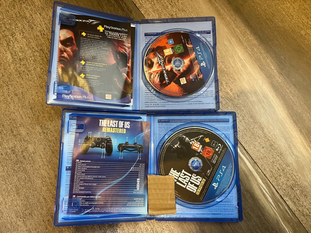 PS4 games bundle (Category: PlayStation) located in Quezon City. Submitted by jackmasmom (Listing ID 1391442621, Image 3). Description: The Last of Us Remastered Tekken 7 1,200 for both 700 each.